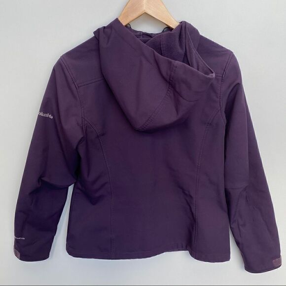 Columbia Women Omni-shield Purple Hooded Jacket - Picture 6 of 13
